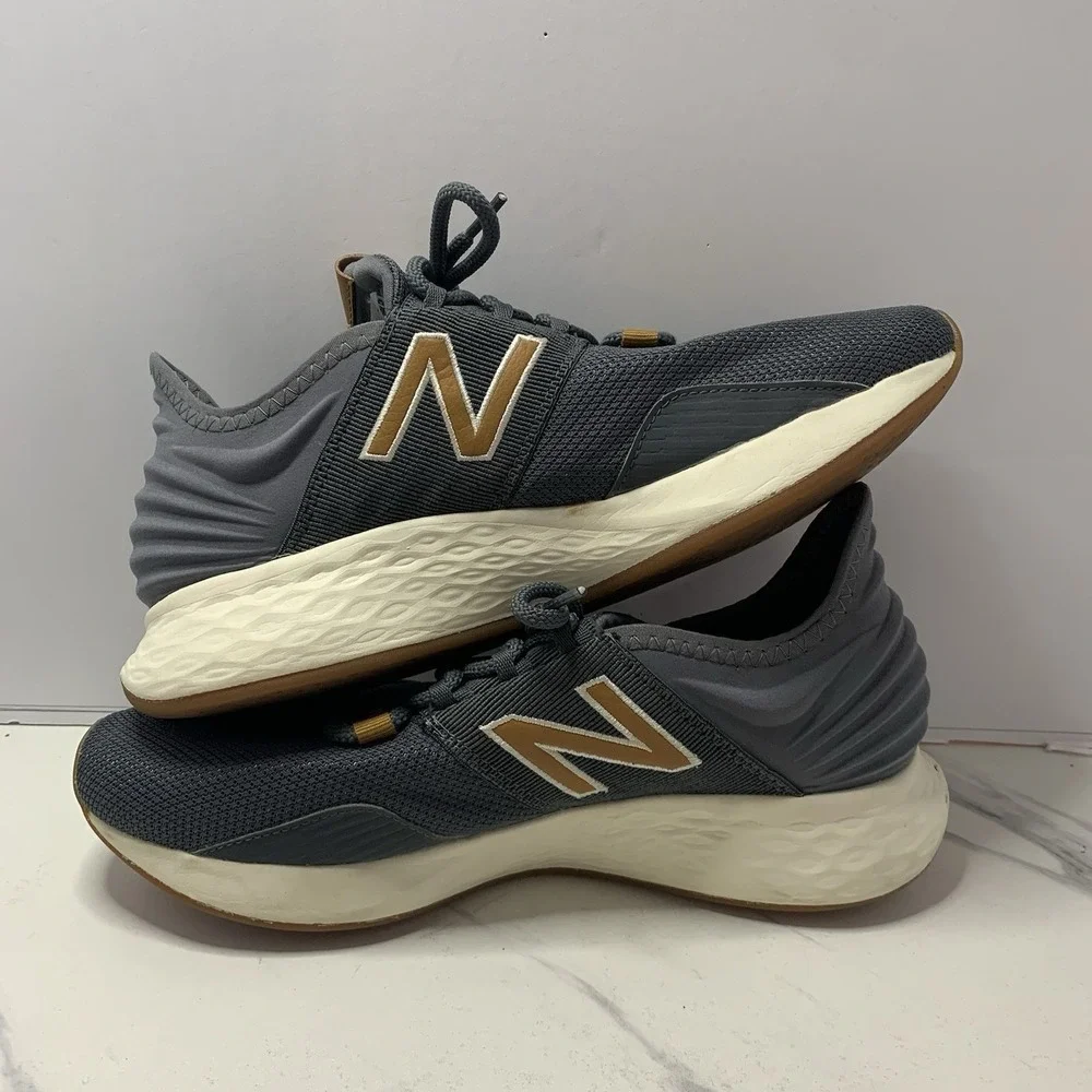 NEW BALANCE FRESH FOAM ROAV WROAVBG RUNNING WOMEN SHOES GREY/MUSTARD SZ 10